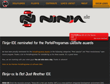 Tablet Screenshot of ninja-ide.org